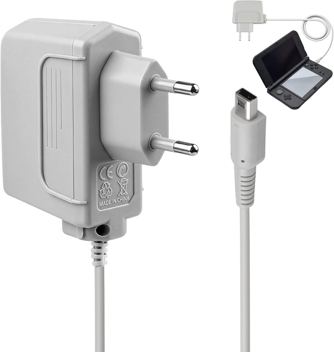 Oplader voor Nintendo 3DS/2DS/DSi, compatibel met New 3DS XL, 3DS XL