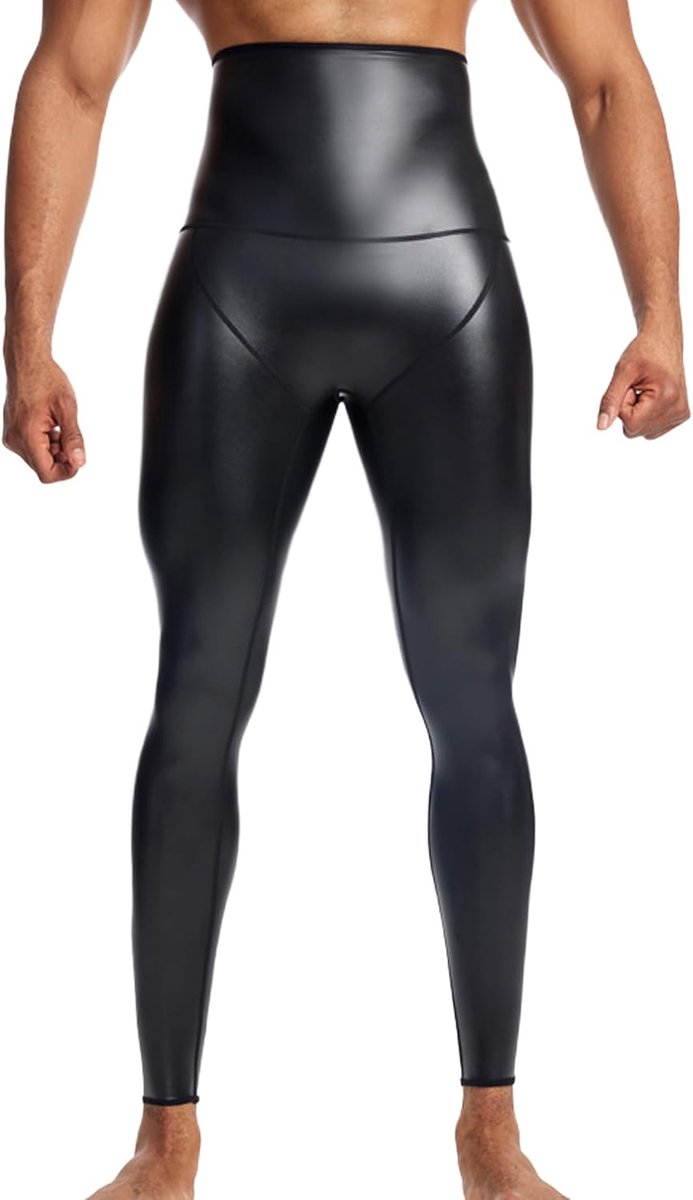 Legging voor heren, compressiepanty, skinny sportbroek, heren, fitnesskleding, hoge taille, voor nachtclub, cosplay kostuum