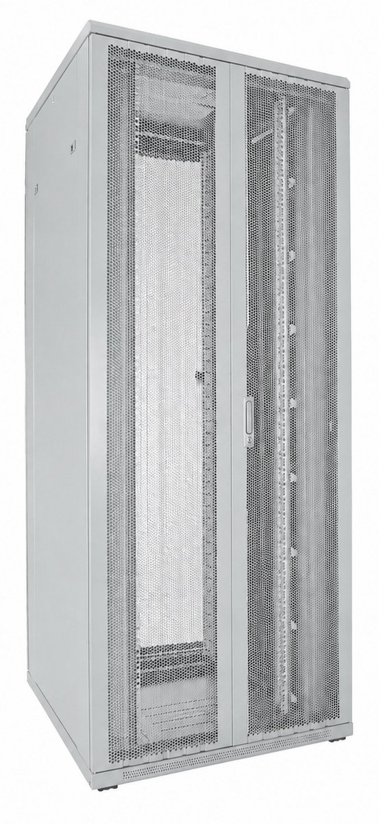 DSIT 42U witte serverkast met dubbele geperforeerde voor- en achterdeuren 800x800x2000mm (BxDxH) - serverbehuizing - serverrack - 19 inch