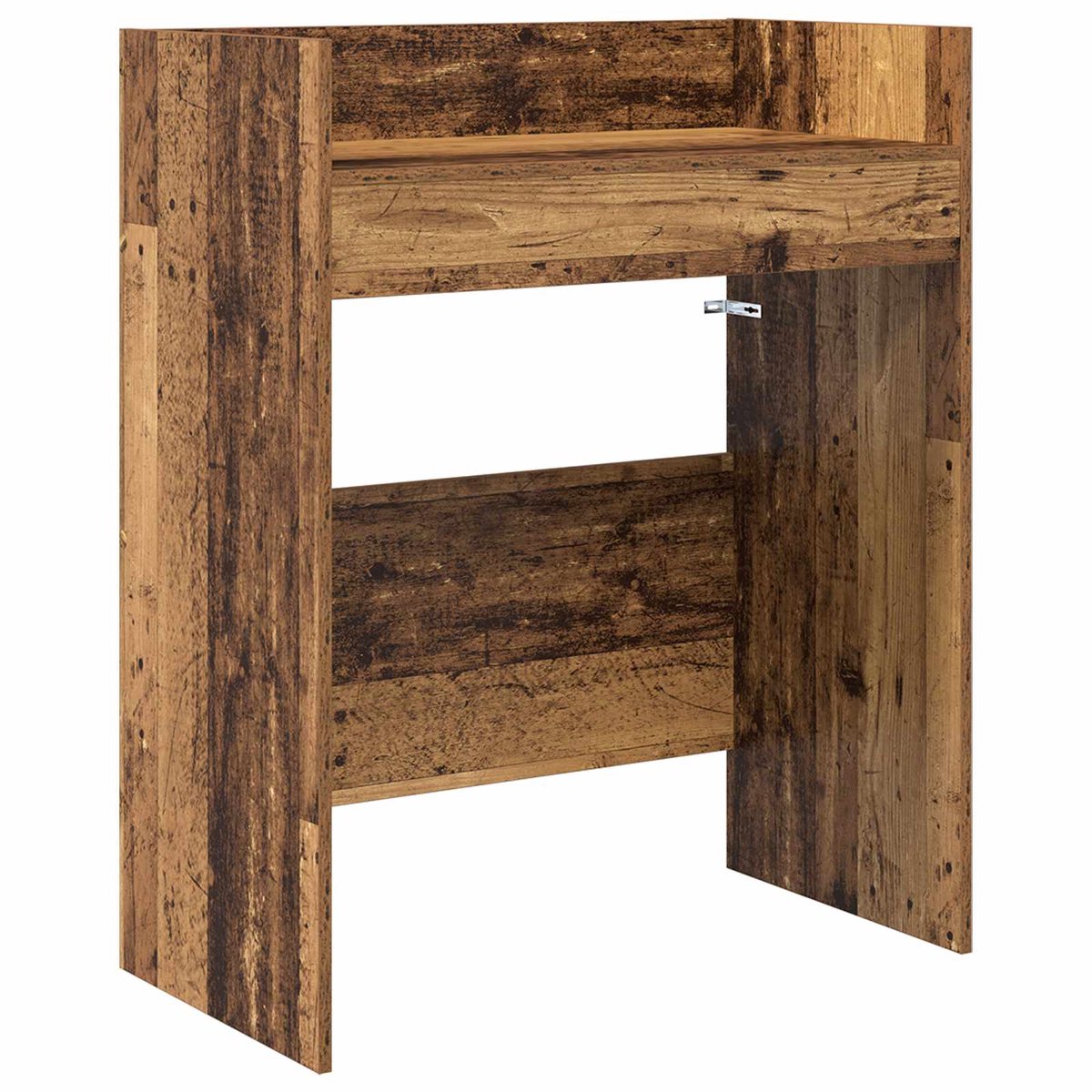 vidaXL DJ - Tafel - Oud - hout - 62 - x - 45 - x - 102 - cm - Bewerkt - hout Oud hout