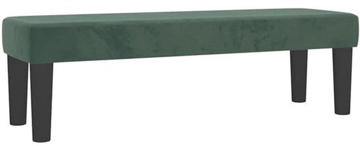 Bank van fluweel 100x30x30 cm - Donkergrijs - Multifunctionele zitbank voor woonkamer, gang en keuken