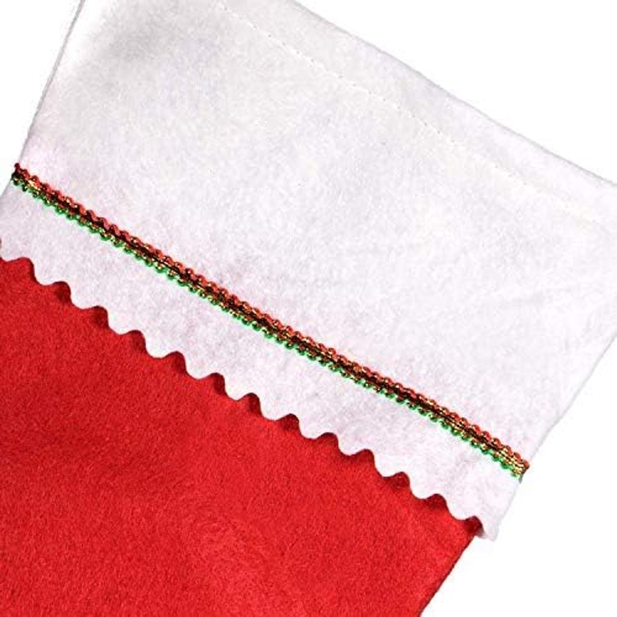 Pack van 12 Tall 15" Rood Vilt Kerstvakantie Kousen