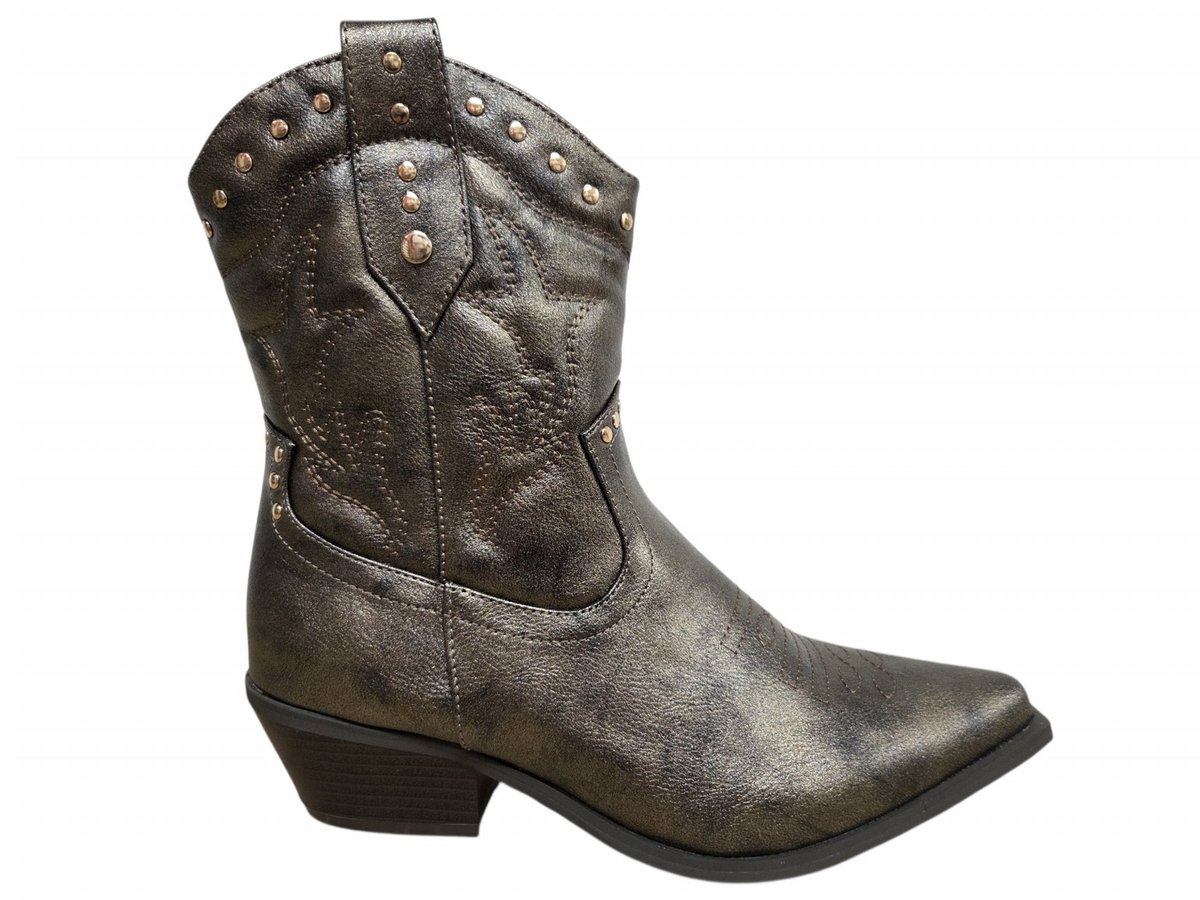 Bridge 26238415 Bronze Cowboy Boots Brons Synthetisch Dames - Brons - 40