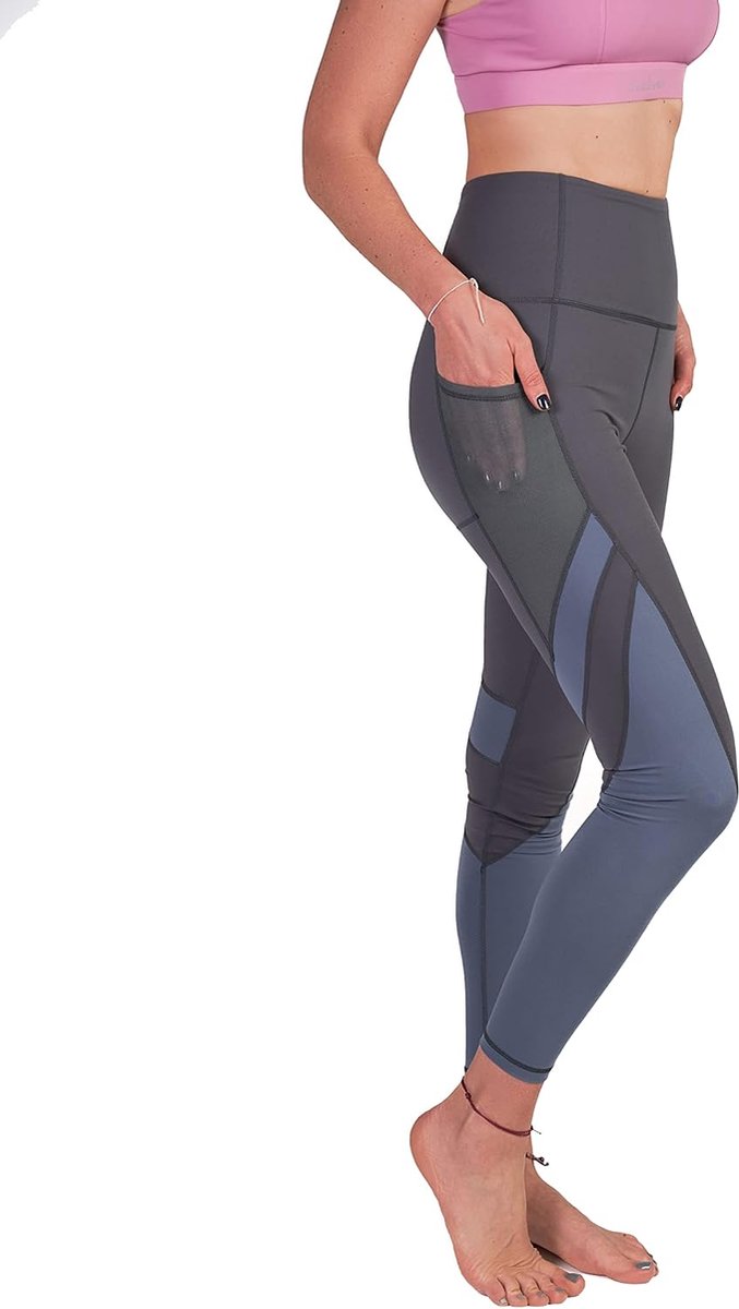 Leggings voor dames, hoge taille, ondoorzichtig en ademend, met zakken