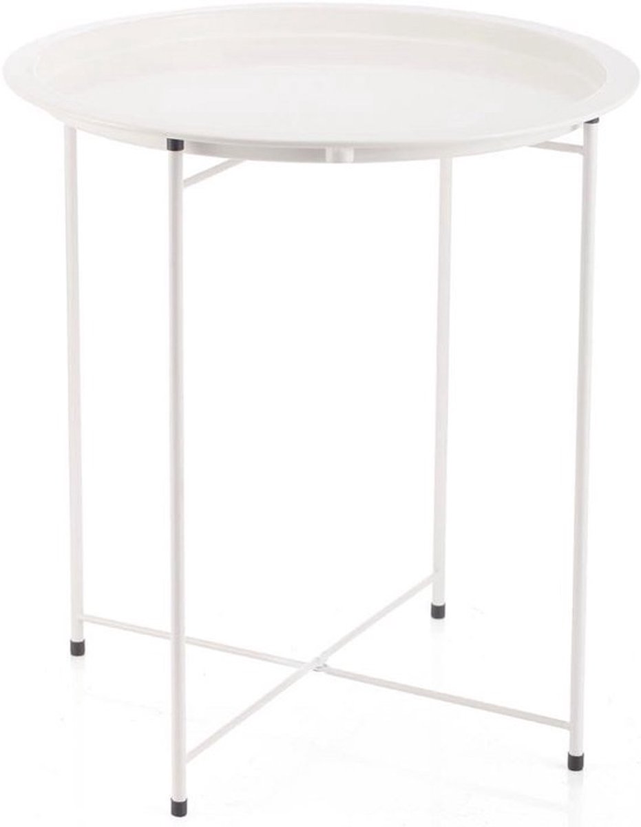 Stijlvolle Bijzettafel van Staal - 46,80 x 46,80 x 50,20 cm