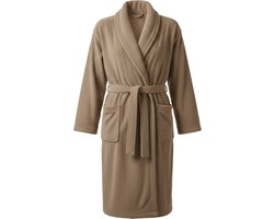 Ten Cate Badjas - Dames & Heren - Badstof - Katoen - Sauna Badjas - Ochtendjas - Kamerjas - Unisex - met Ceintuur - Taupe - L/XL