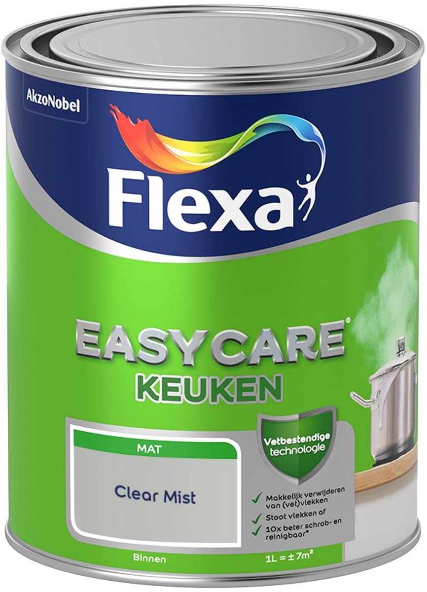 Flexa - Easycare Keuken - Clear Mist - 1 L - Kleur Van Het Jaar 2027