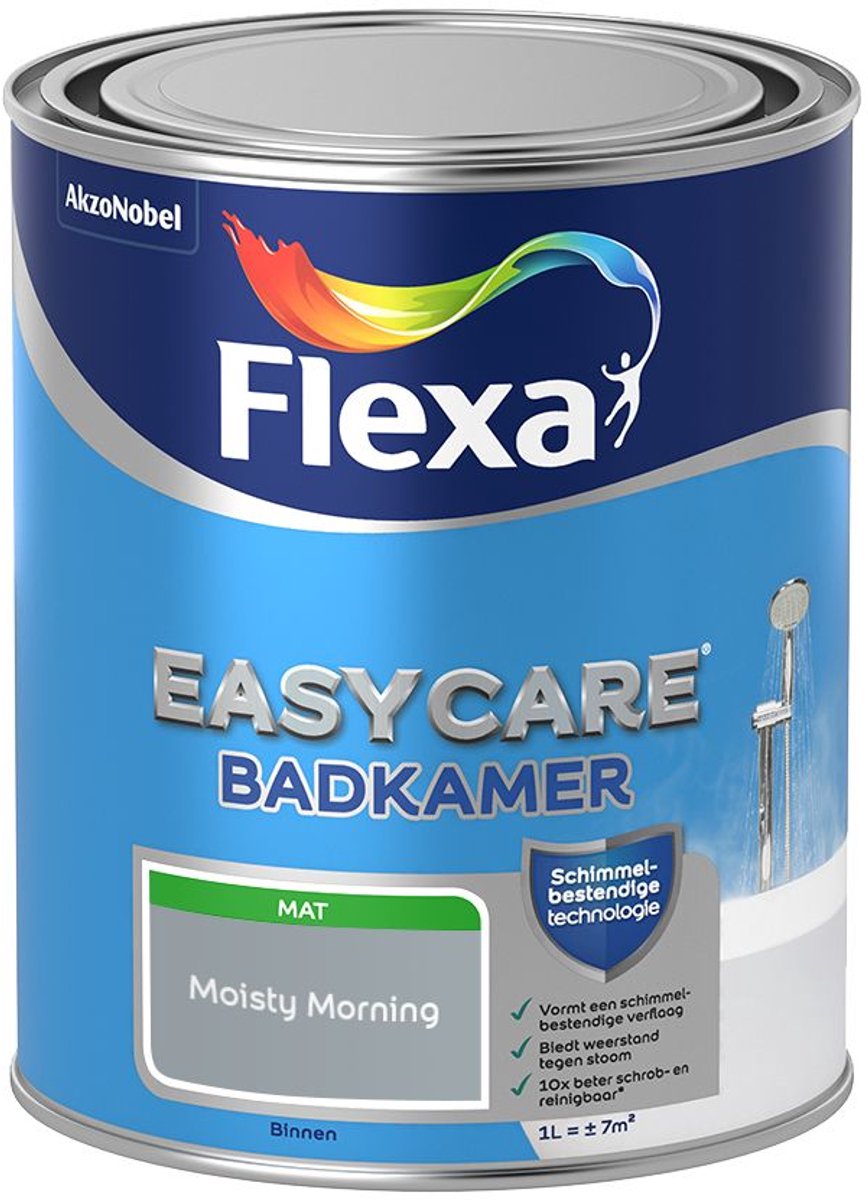 Flexa - Easycare Badkamer - Moisty Morning - 1 L - Kleur Van Het Jaar 2027