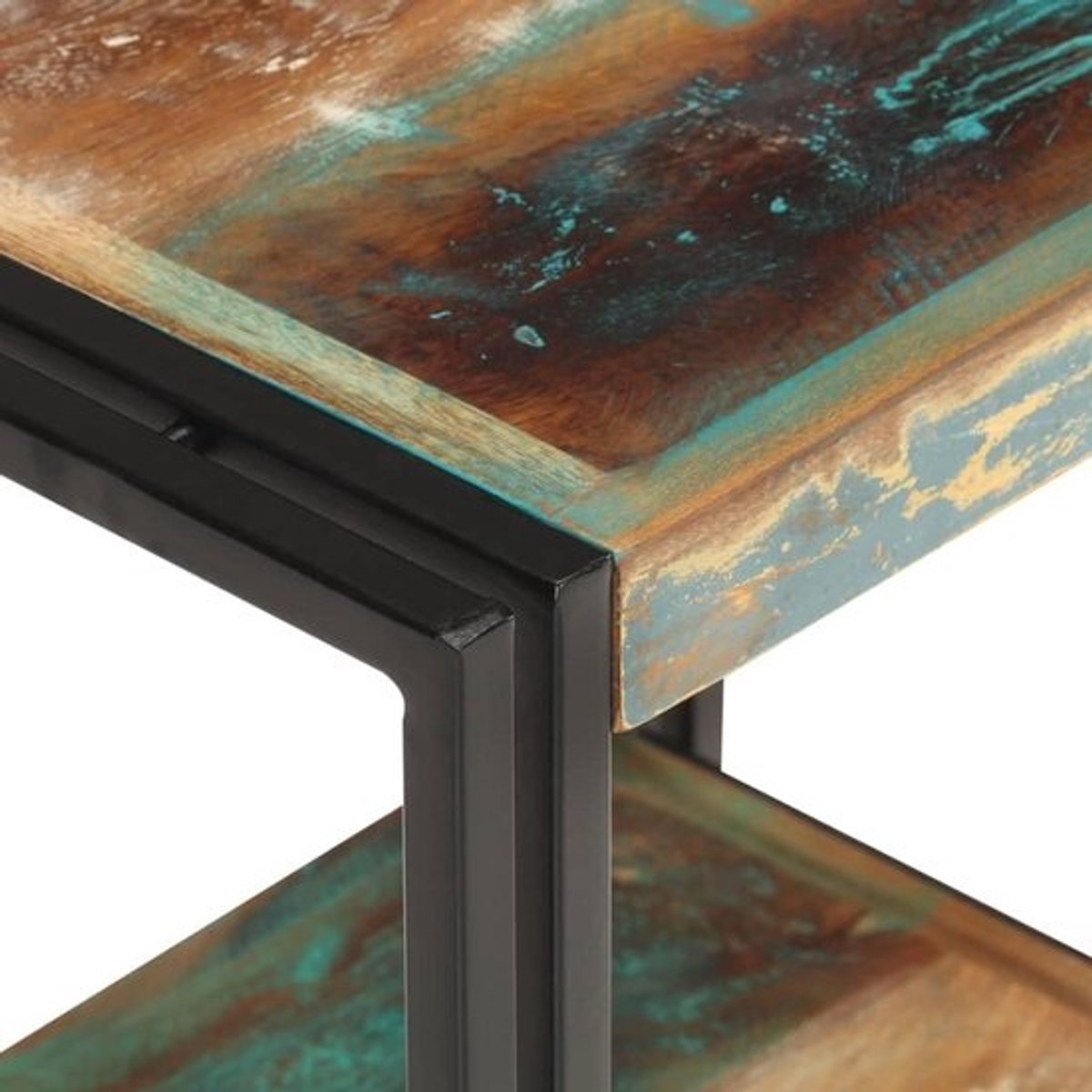Sidetable Hout Massief Gerecycled Industriële Stijl