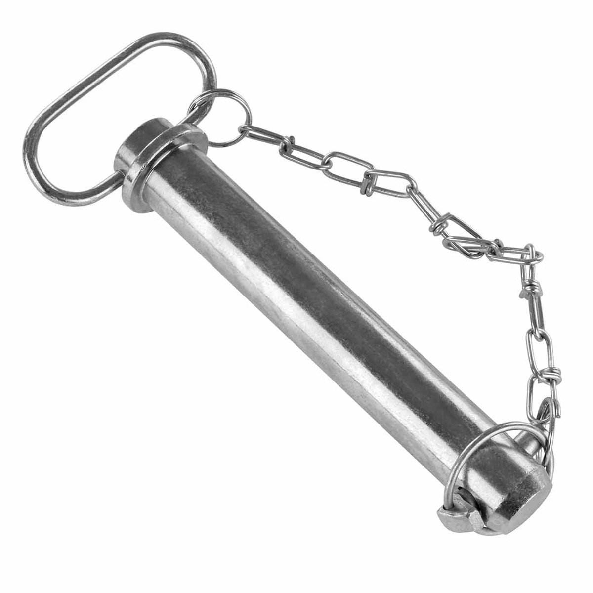Borgbouten voor onderstuur, categorie 3 / Ø 38 mm, nuttige lengte 149 mm, met klapgreep, ketting en splint, driepunt, tractor, euroopname, bouten, zekering
