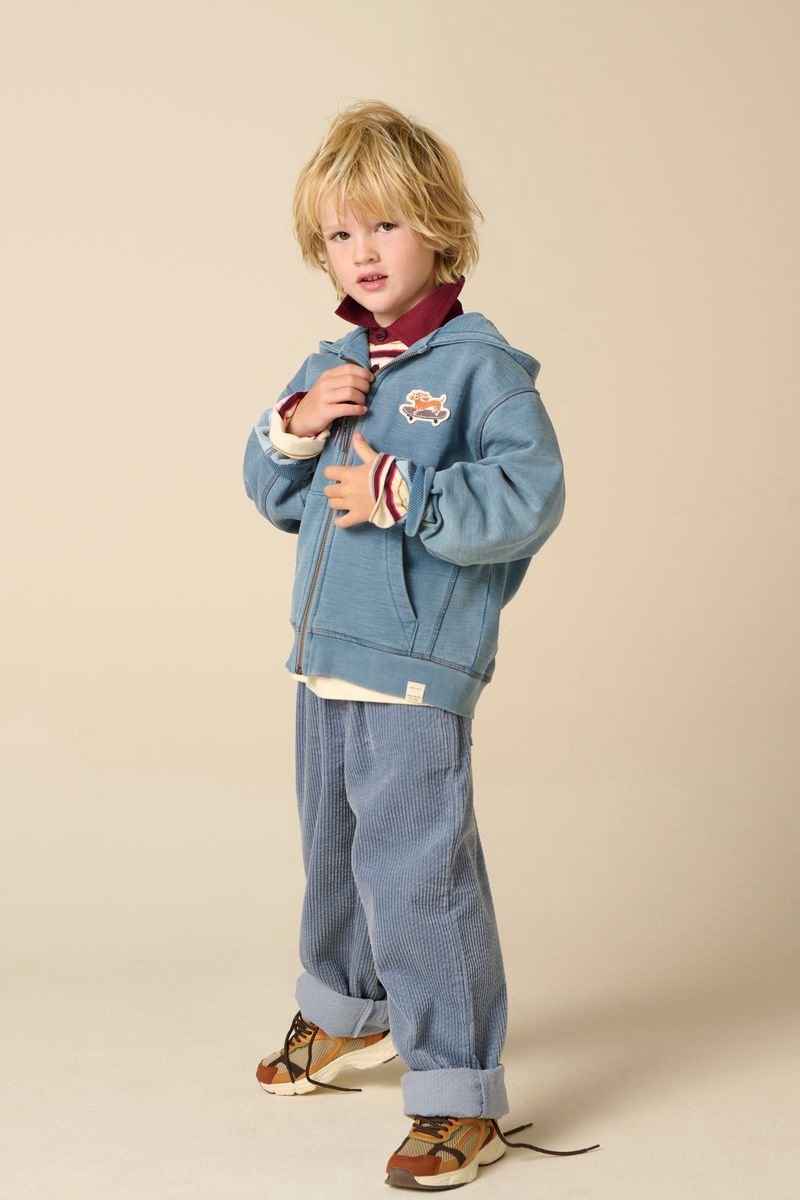 Sissy-Boy - Blauw indigo vest met patch