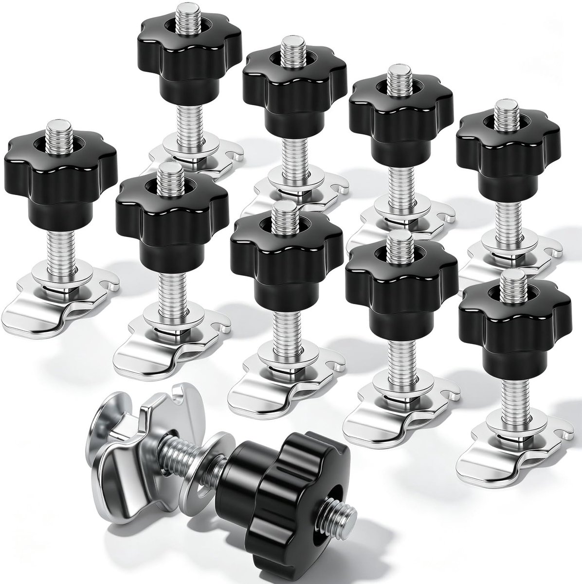 Schroef M8 x 60 mm, accessoires voor airline-rail, set van 10 (M8 x 60 mm, 10 stuks)