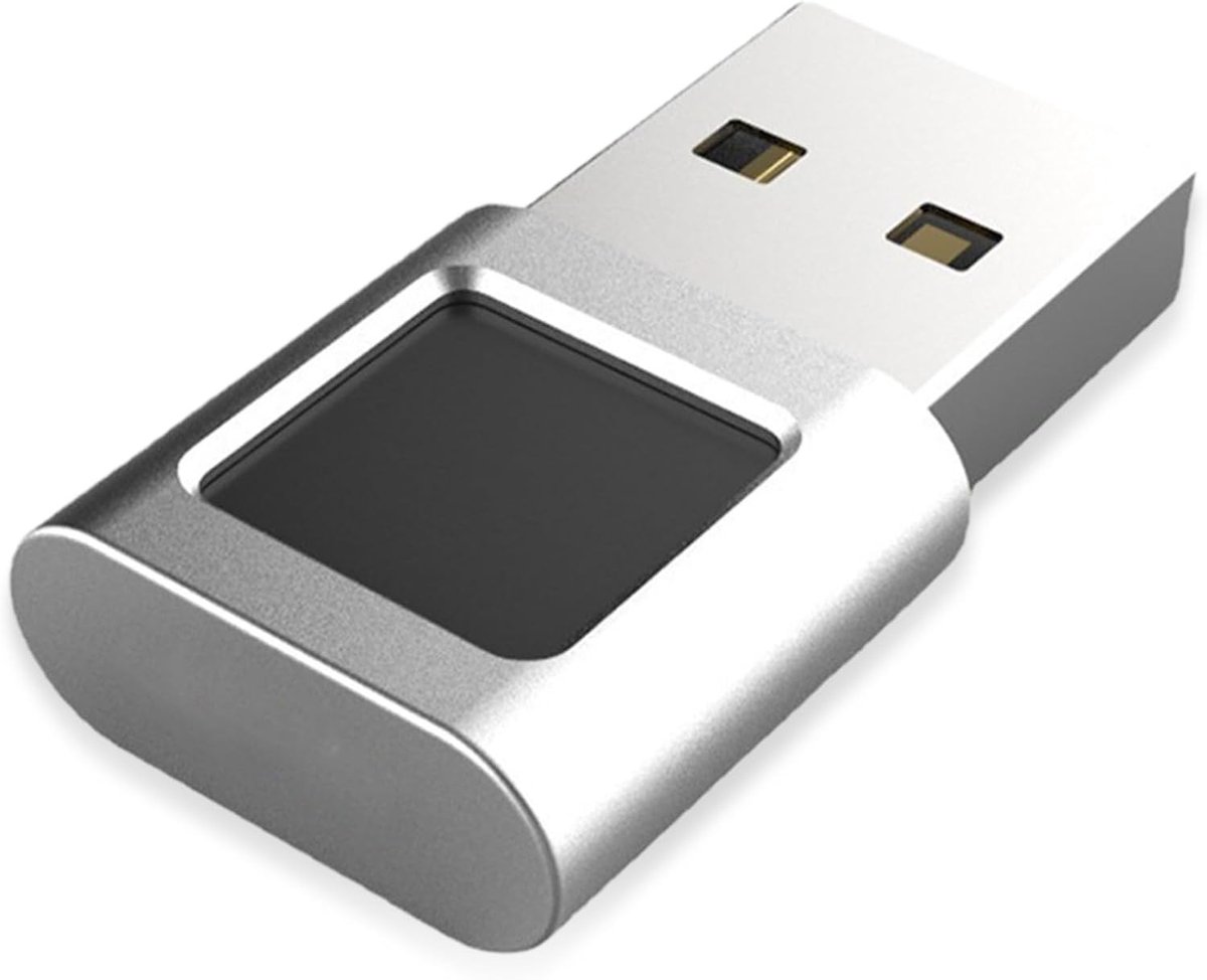 Fingerprint Sensor voor PC met 360° Herkenning, Biometrische Lezer tot 10 ID's, Plug & Play voor Windows 10 en Beveiliging