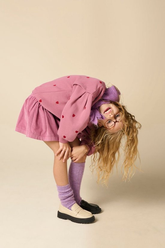 Paarse Sweater Met Hartjes