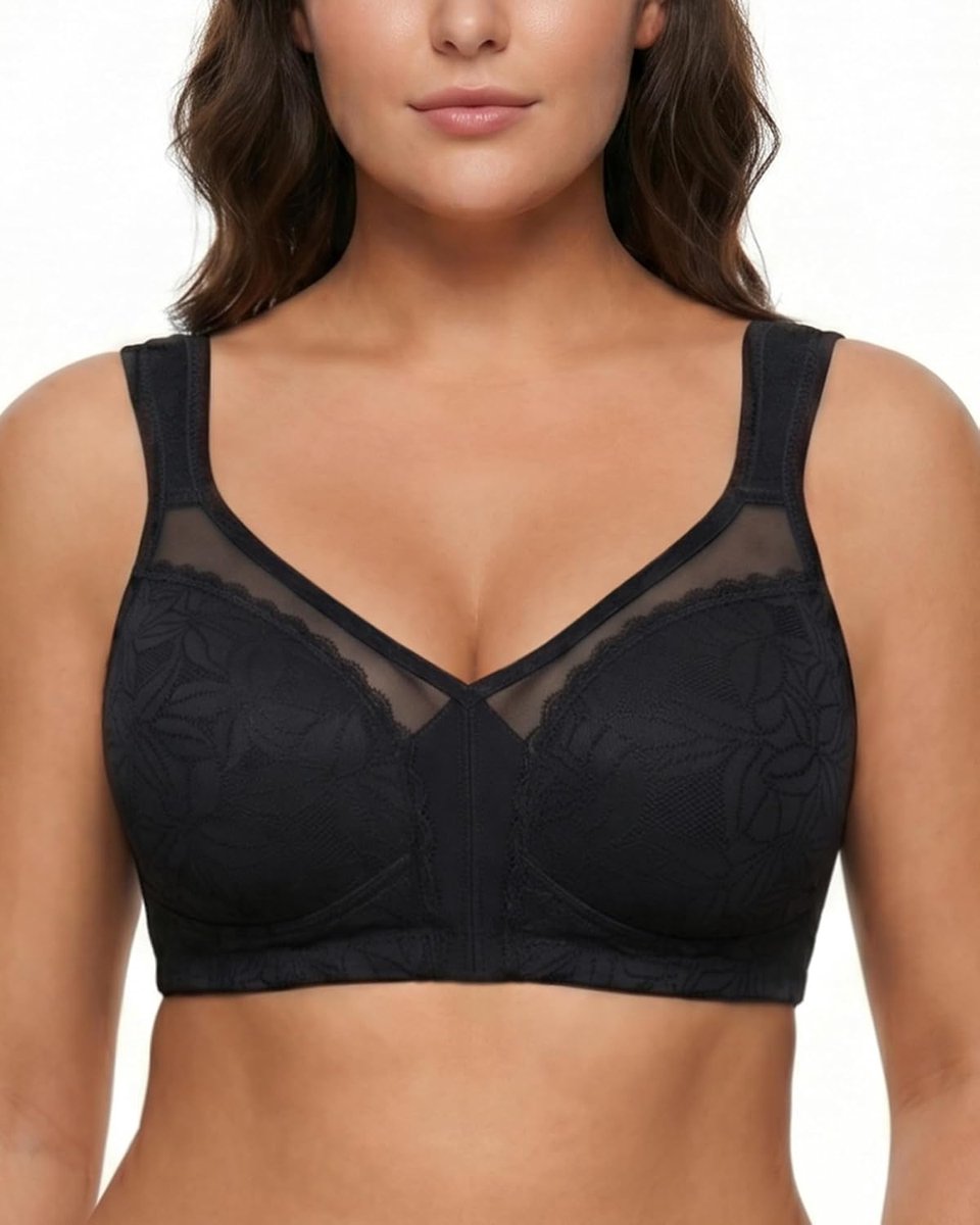 Damesbeha, beugelloos, minimizer-beha, volledige cups, grote maten, ondergoed, ademend, dagelijks comfort