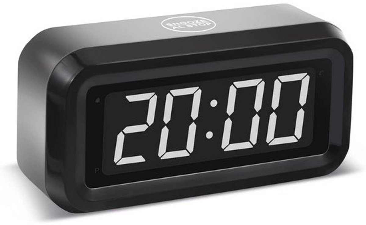 Digitale Wekker met LED-Display en Instelbare Helderheid voor Slaapkamer