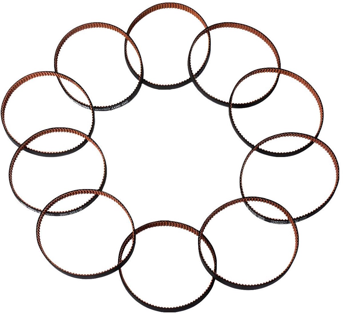 GT2 tandriem 200mm - eindloos gesloten - antislip nylon - ideaal voor 3D-printers - ShopVlot