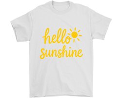 Zonnetje Shirt – hello sunshine – Casual Outfit – Unisex T-Shirt voor Dames & Heren – Leuk Cadeau