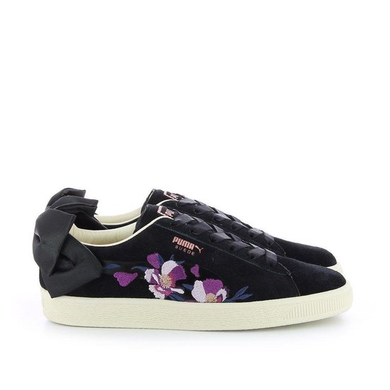 ejemplo coser semanal Puma Sneakers Suede Bow Flowery Dames Zwart Maat 41 | bol.com