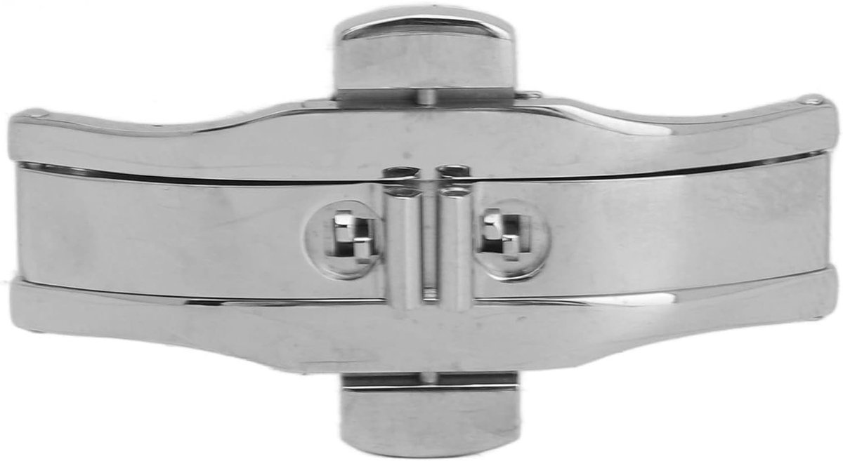 Stalen horlogeband met vlindersluiting, vervangende sluiting voor horloges, universele en elegante design horlogeband accessoires
