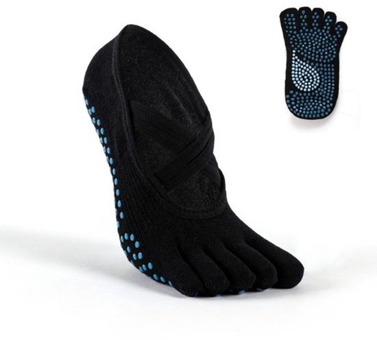 2 paar antislip sokken voor dames met volledige teen - Pilates antislip sokken - Ballet sokken - Yoga antislip sokken - Vloersokken - Geschikt voor Pilates, Ballet, Dans, Blootsvoets — afbeelding 3