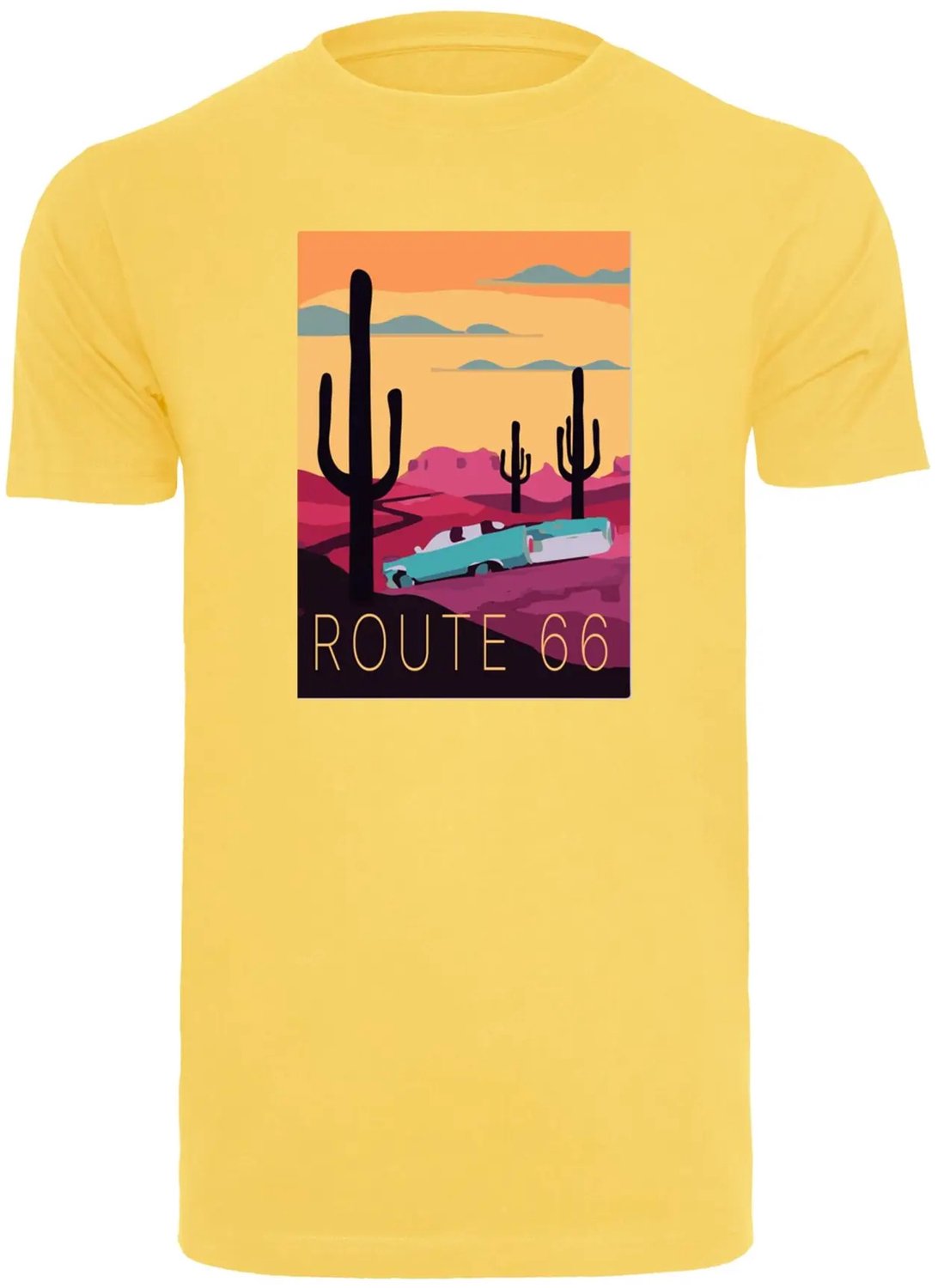 T-shirt Mister Tee Route 66 Geel