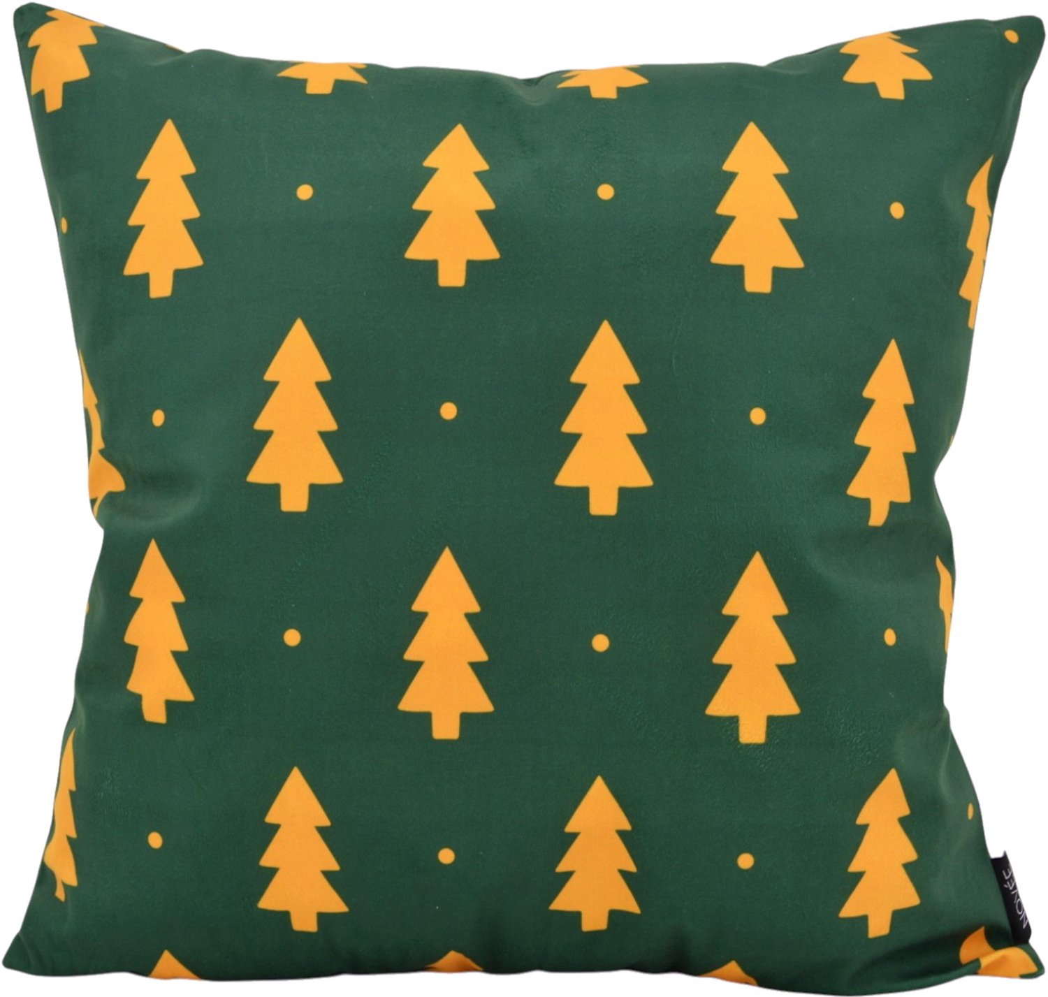 NOVÉE Sierkussen Trees & Dots | 45x45 cm | Katoen/Polyester Groen/Geel