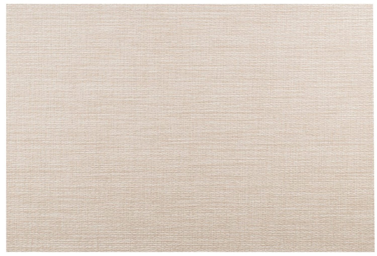 Placemats Set van 4 – Geweven Look PVC – Mono Beige – 30x45 cm – Afwasbaar – Onderlegger & Tafeldecoratie