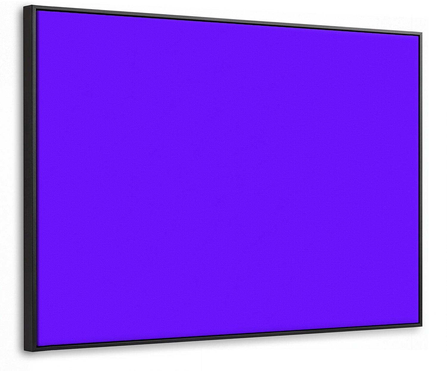 Canvas Schilderij met Baklijst 70x50cm - Electric - Indigo - Paars - Muurdecoratie woonkamer - Slaapkamer decoratie - Kamer accessoires - Schilderijen op canvas met lijst