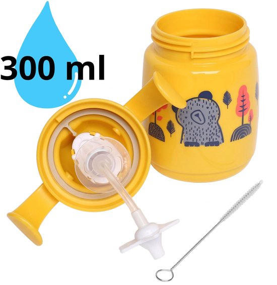 Tommee Tippee Gele beker met verzwaard rietje, drinkfles met handvatten VOOR WATER 300ml 6m+ BPA & BPS vrij — afbeelding 5