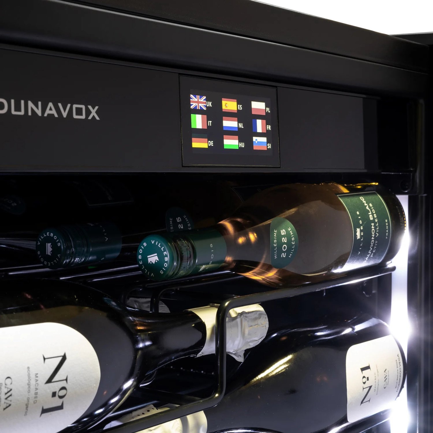 Dunavox Sera-143 Vrijstaande Wijnkoelkast DX-143.468SS 143 flessen, RVS – foto 5
