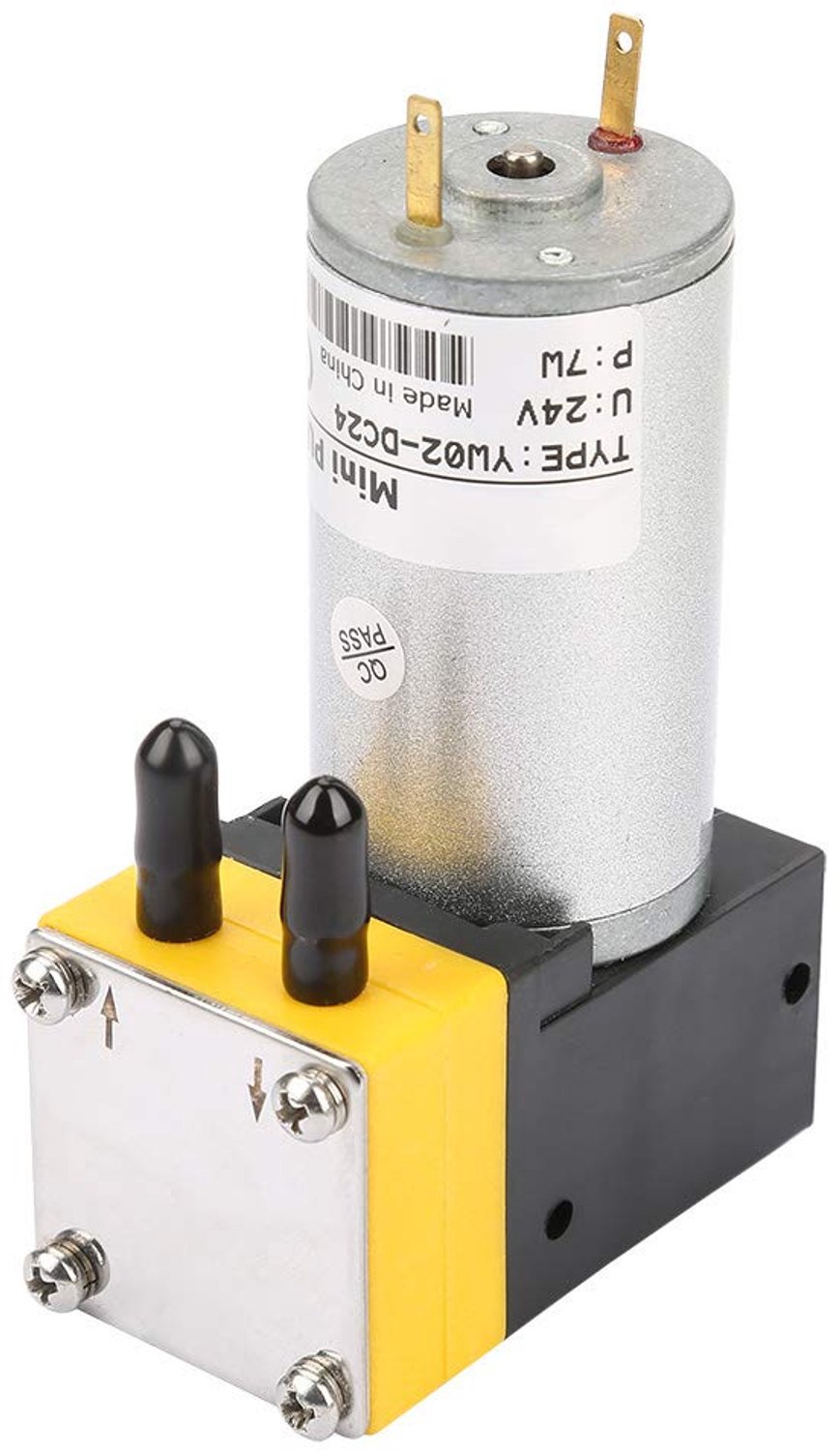 24V Membraanpomp, Mini Luchtpomp, 0.4-1L/min Debiet, 320ml/min Vloeistof, 3.2L/min Gas, Vacuümpomp, Zeer Stil, 8.5x3.3 cm, voor Medische en Chemische Industrie — afbeelding 2