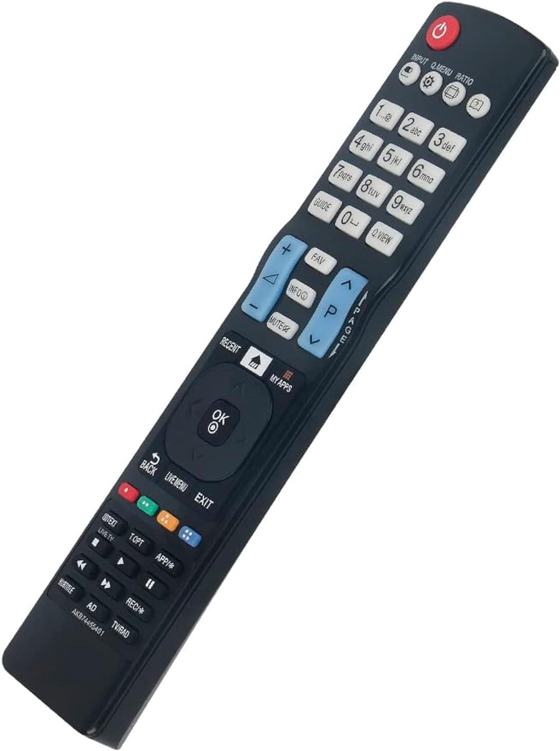 Vervangende afstandsbediening - geschikt voor LG TV 55LF630T-TA 55LF630Y-TA 55LF630V-TA - ergonomisch - eenvoudige bediening - ServiceTopper