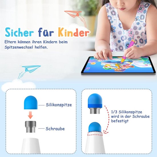 Set van 3 Rubber Stylus Pennen voor Kinderen — afbeelding 2
