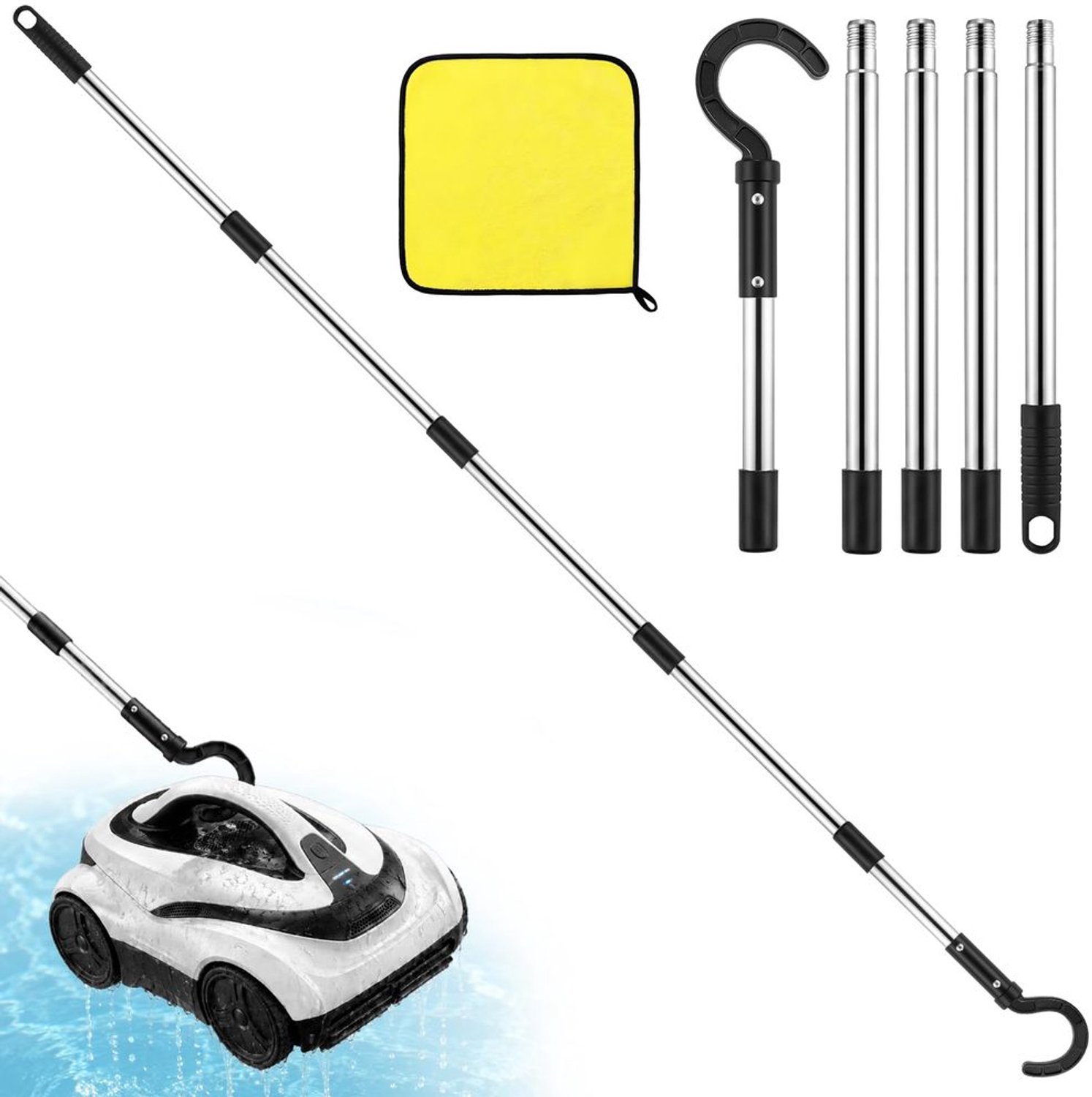 Telescoopstang van 185 cm voor Zwembadaccessoires