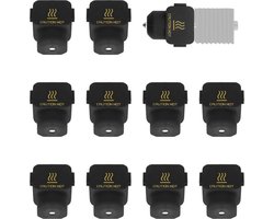 10st siliconen sokken voor, hotend verwarmingsblok, siliconen deksel, mondstuk, 3D printer printkop, hoge temperatuur behuizing.
