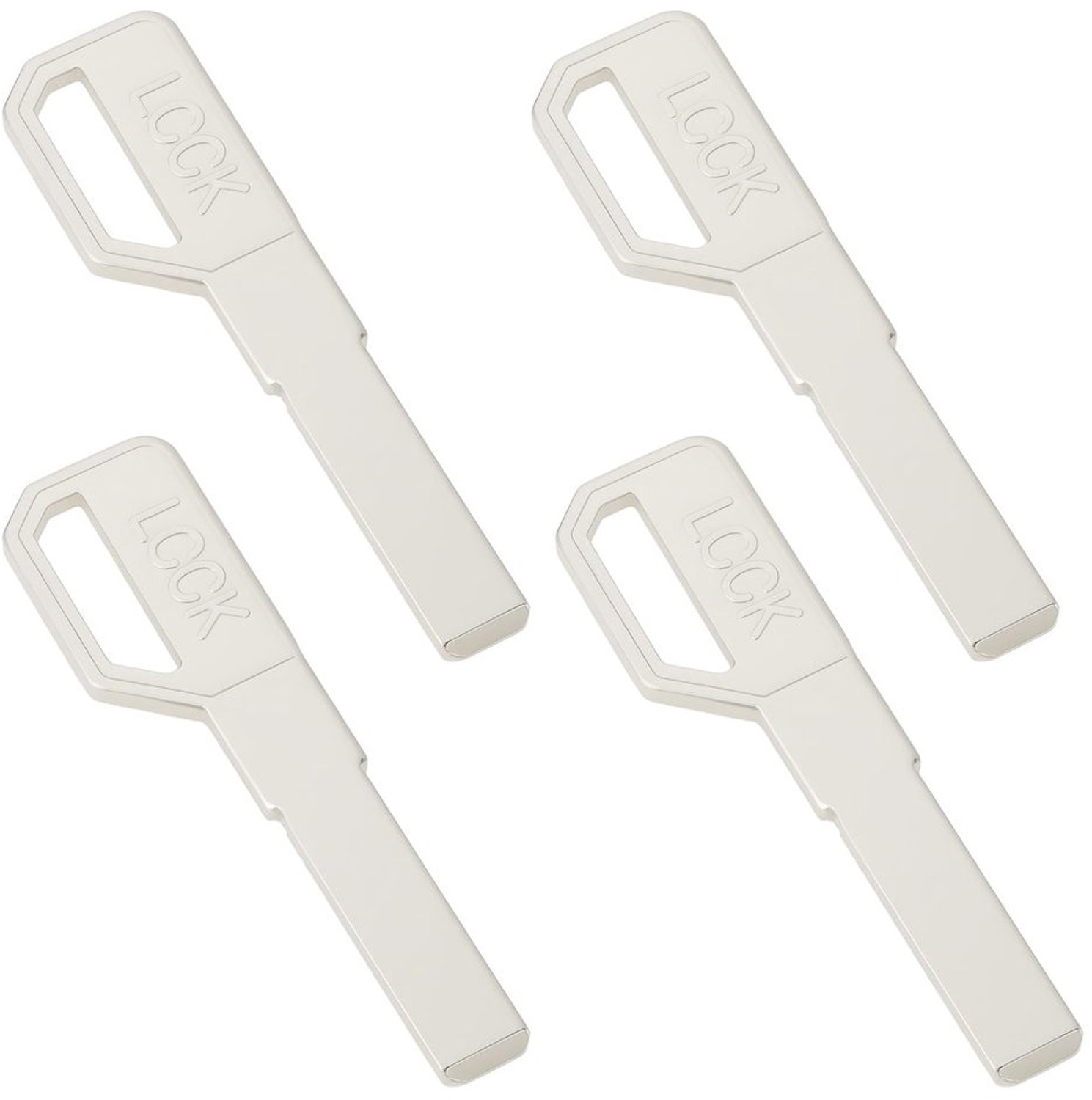 Vingerafdruk Sleutelblanks - 4Pcs Set - Universele Sleutels - Geschikt voor Super D Slot Systemen - Ideaal voor Sleutelbeheer - Perfect v...
