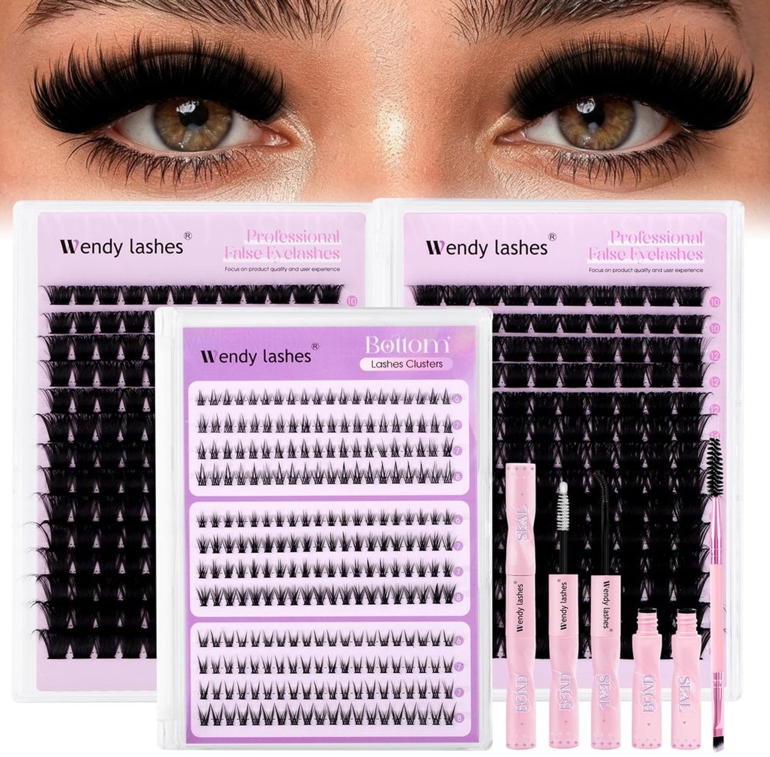 Wimperextensions Kit voor Thuisgebruik - D Curl Mix 10-18mm