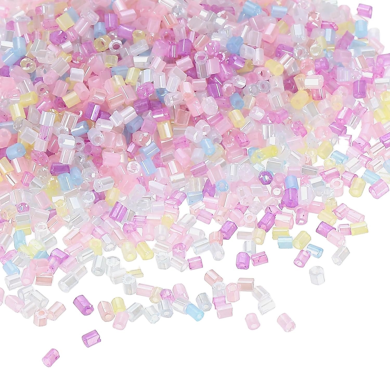 Buiskralen 1,5 mm - glazen paars-blauw - 1400 stuks - perfect voor rijgen - m-winkel