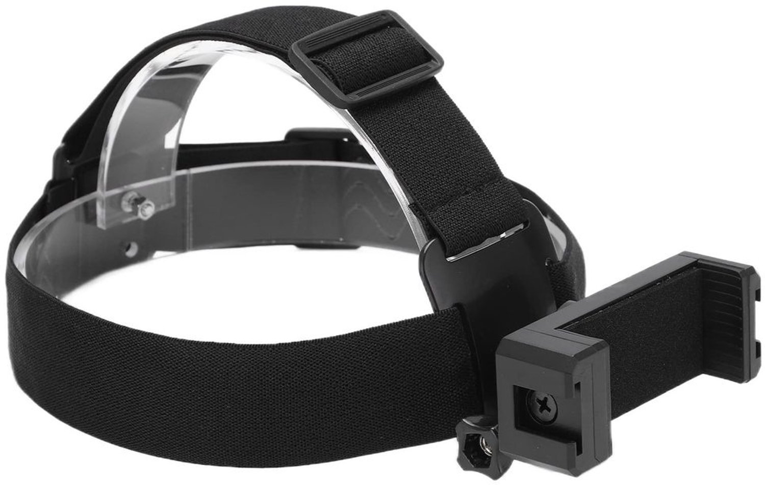 Hoofdbandhouder Verstelbaar - Elastische Stretchriem - Antislip Rubber - Schuimkussen - Compatibel met Telefoons/Camera's - 120 Graden Kantelfunctie - Camera Bevestiging