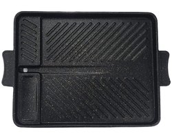 Rectangulaire Grillpan voor Binnen en Buiten BBQ