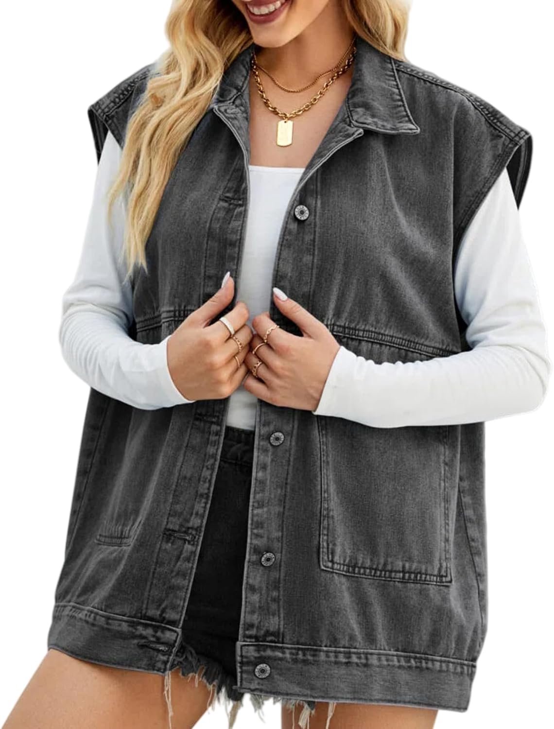 Jeansvest voor Vrouwen