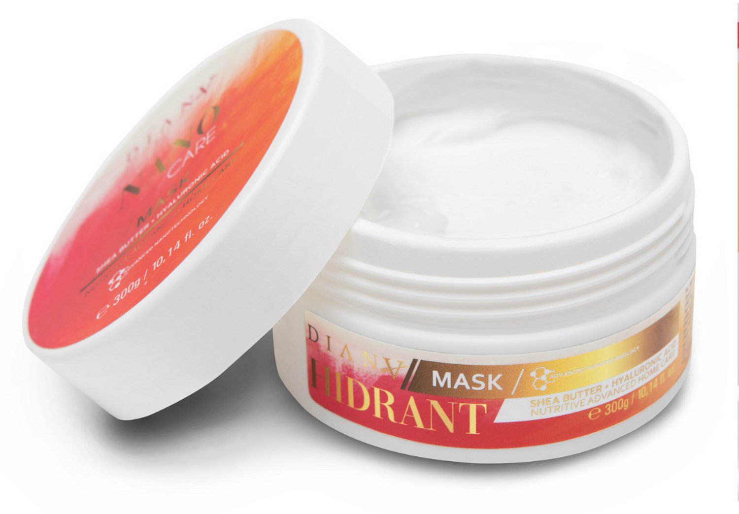 NanoGold Haarmasker 300g – Thuiszorg na Nanoplastia Permanente Haarstijling, Zonder Parabenen, Sulfaten en Siliconen, Voor Optimale Hydratatie en Anti-Frizz, Met Mineral Oil, Kokosboter, Gehydrolyseerd Maïsproteïne en Shea Butter