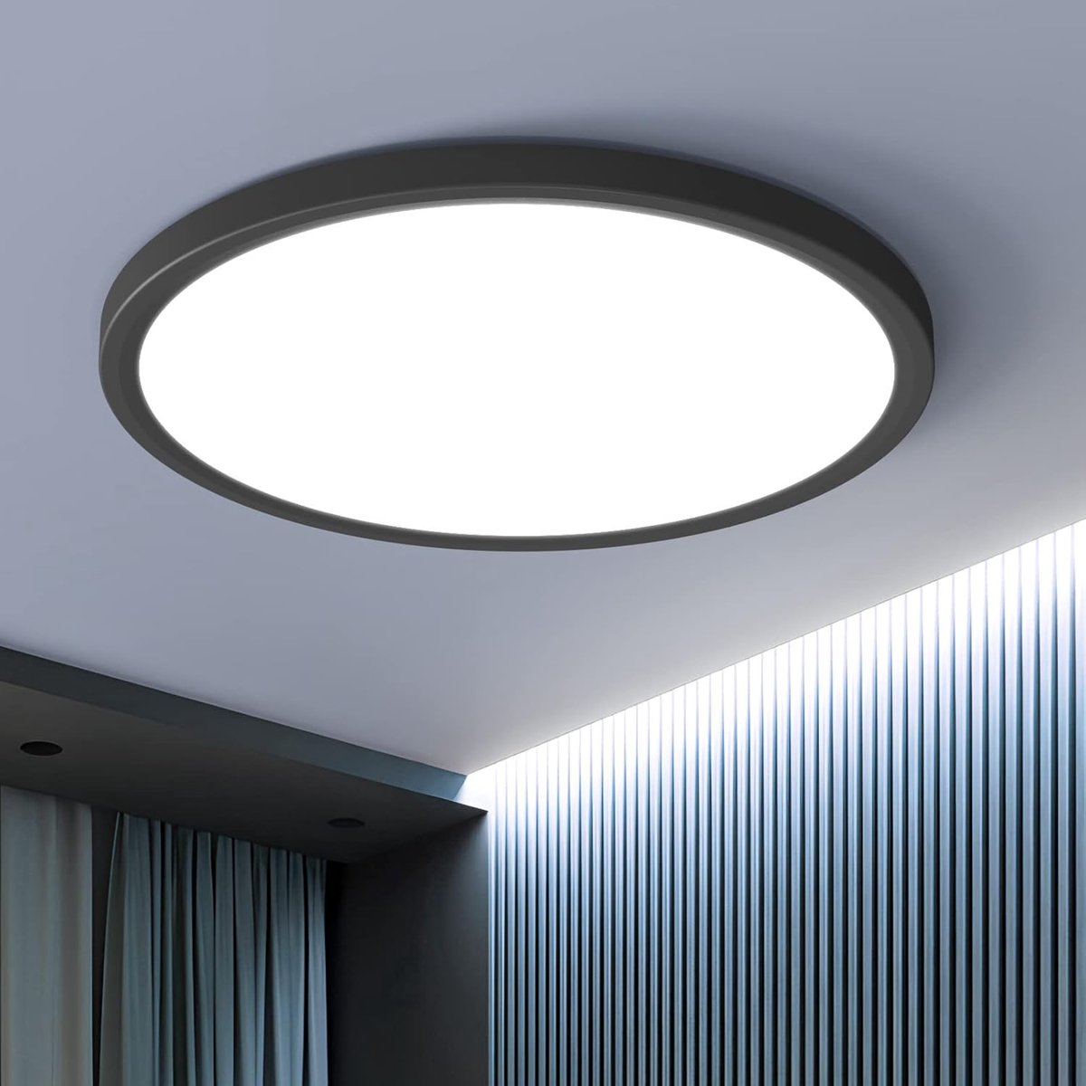 Plafondlamp LED rond 40 cm - Modern design - 6500K helder licht - Perfect voor badkamer en keuken - ShopVlot