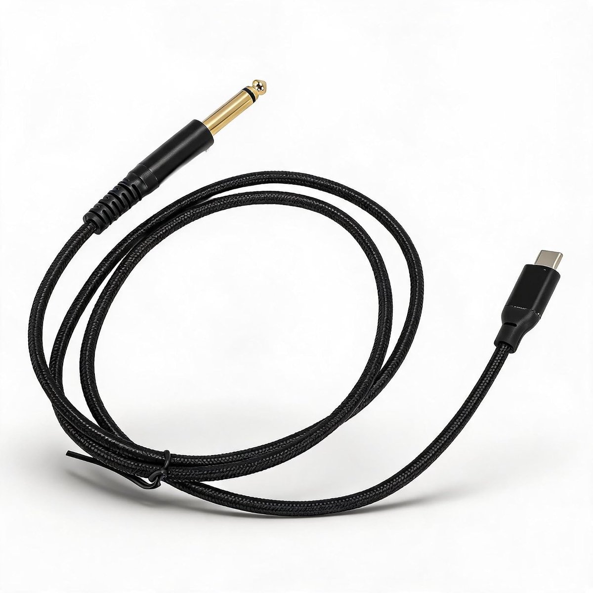USB C naar 1/4 Inch TS Geluidssnoer - Hoogwaardige HiFi Geluid - 10.000 Buigcycli - Voor Elektrische Gitaar en Mixer - ShopVlot