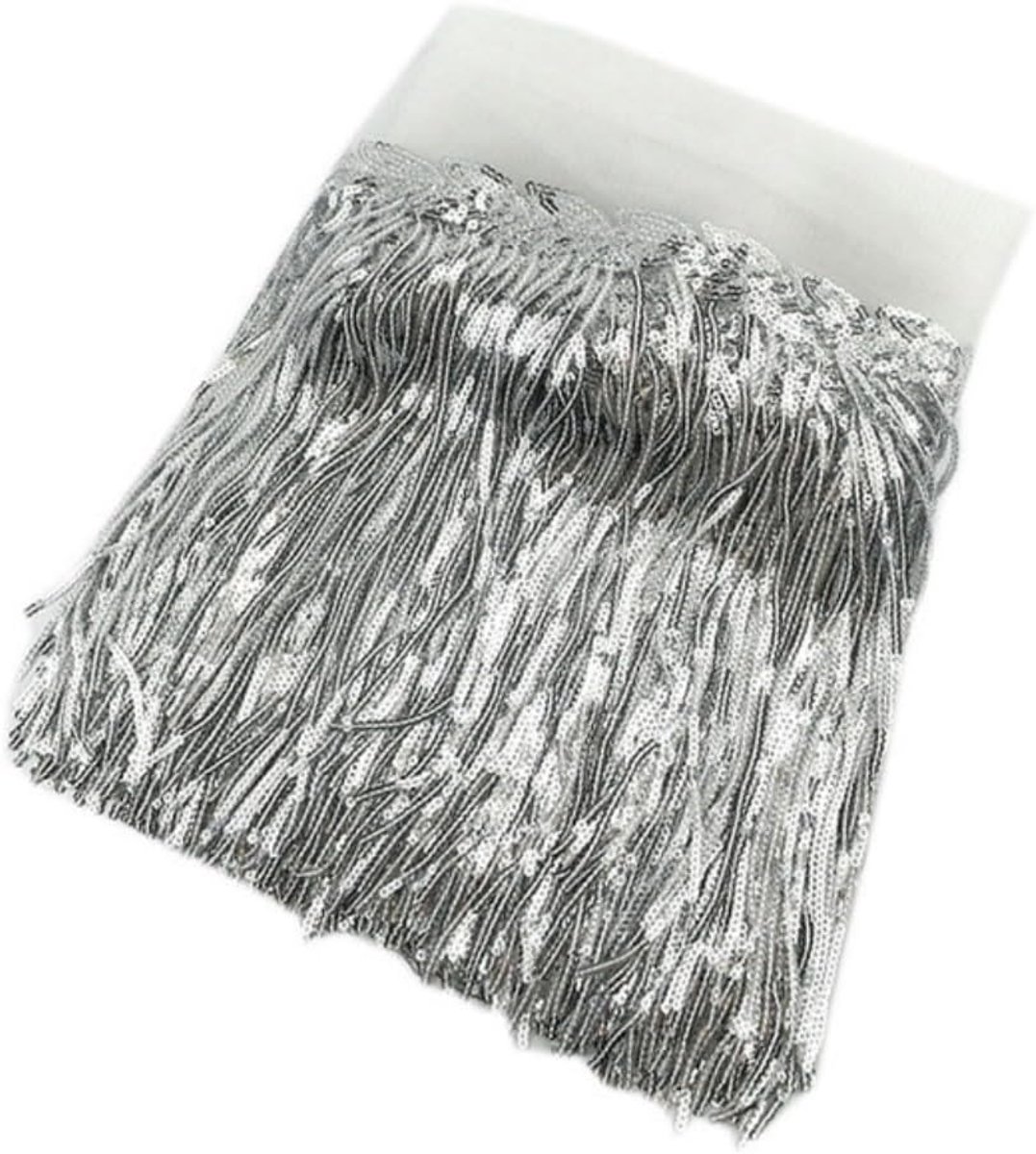 20 cm Brede Pailletten Franjes Boord - Decoratieve Band Voor Naai-accessoires en Doe-Het-Zelf Projecten