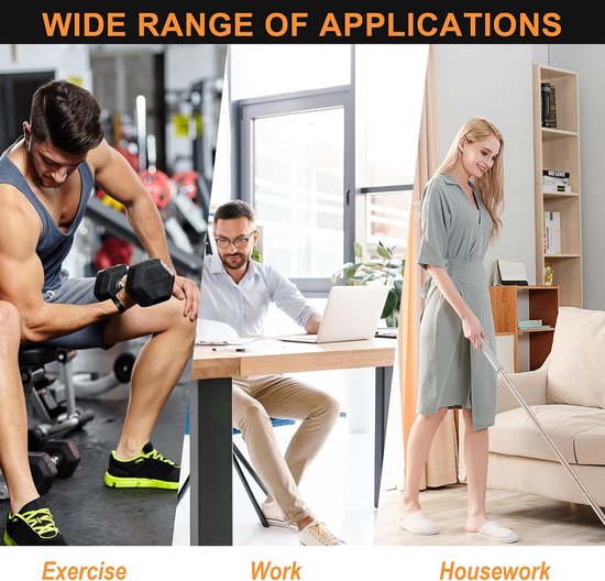 Set 2 Stuks voor Linker- en Rechterhand, Polssteun, Polsspalk, Pols Wrap, Handbandage, Polsbeschermer ideaal voor Sport, Fitness en Dagelijks Gebruik — afbeelding 4
