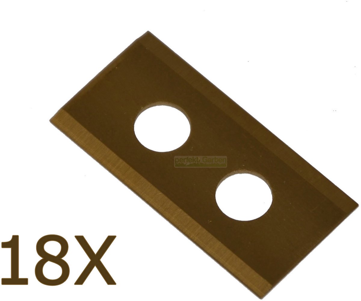 Titaniummes van 18 x 3,6 cm voor de robotmaaier Parkside PMRA 20-Li A1