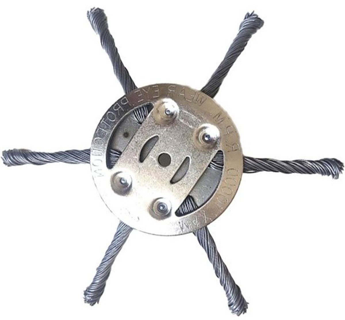 Grastrimmerkop met staaldraad en onkruidmes - Voor tuinmaaiers - Elektrisch gereedschap - 6 koppen - Voor eenvoudig tuinonderhoud - Met een grastrimmerkop
