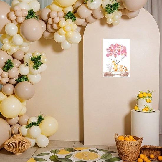 Leersao Gastenboek, doop, babyshower, gastenboek, babyshower, decoratie, cadeau voor meisjes, doopboek voor jongens en meisjes, tafeldecoratie, doop jongen, droom-heteluchtballon, gastenafbeelding — afbeelding 3